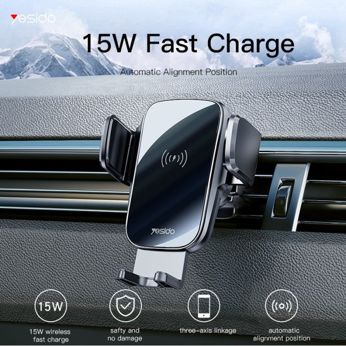 Yesido Wireless Holder - 15W Charger